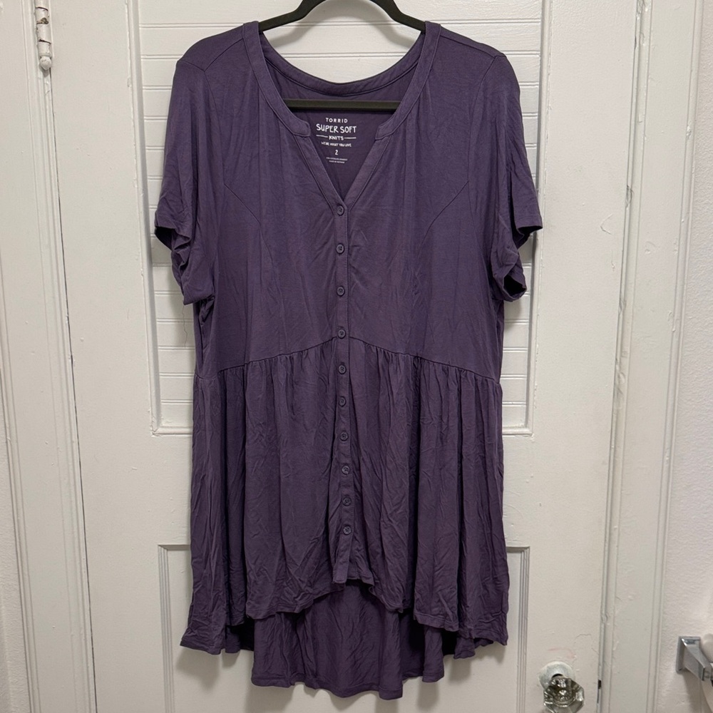 Purple Tunic Blouse